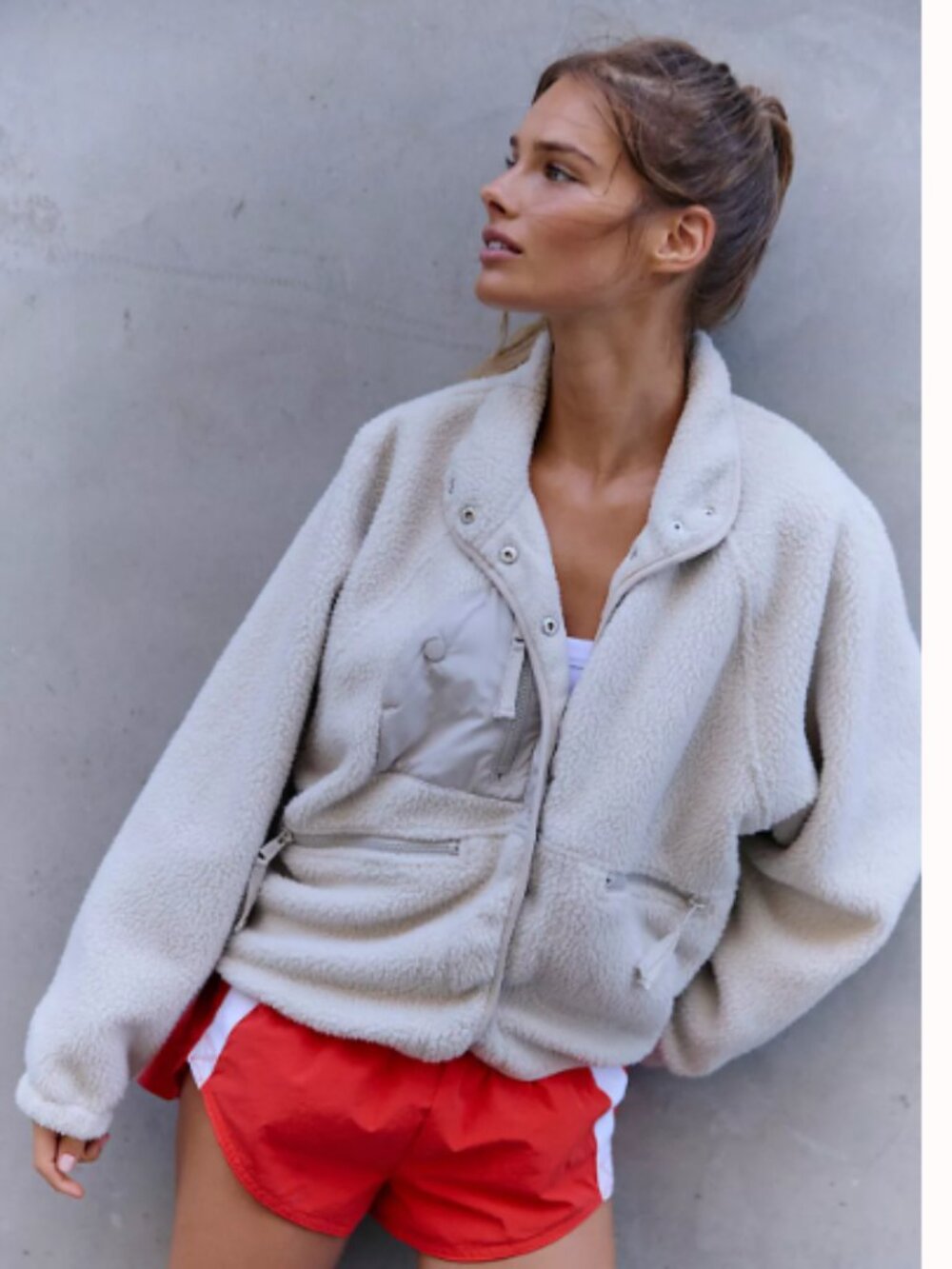 Free People - Hit the Slops Fleece Jacket - Large